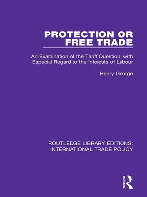 cover image of Protection or Free Trade